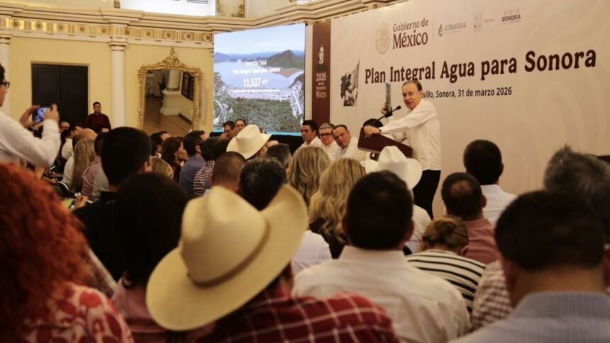 Sheinbaum destina 11 mil millones a obras hídricas en Sonora