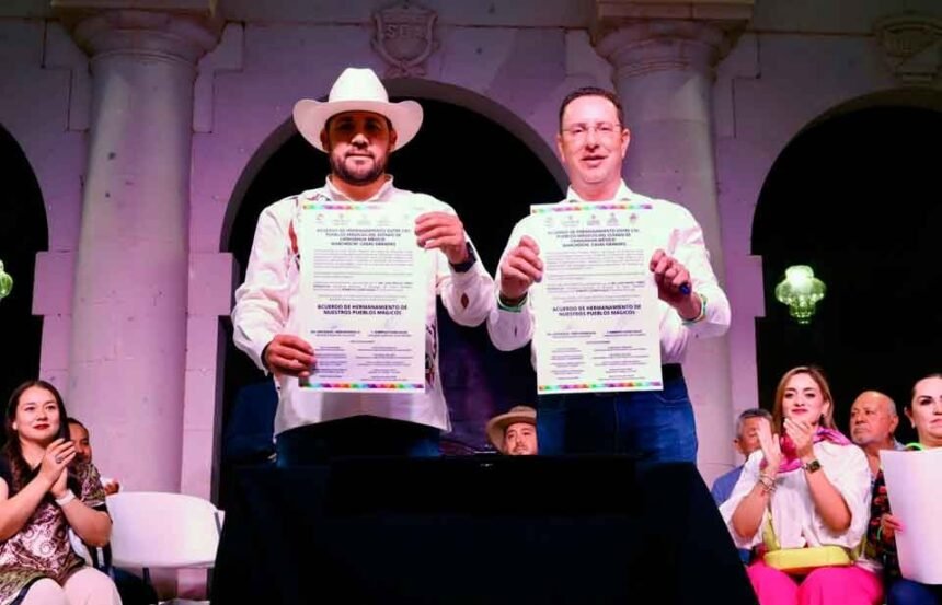 Casas Grandes y Guachochi firman acuerdo de hermanamiento regional