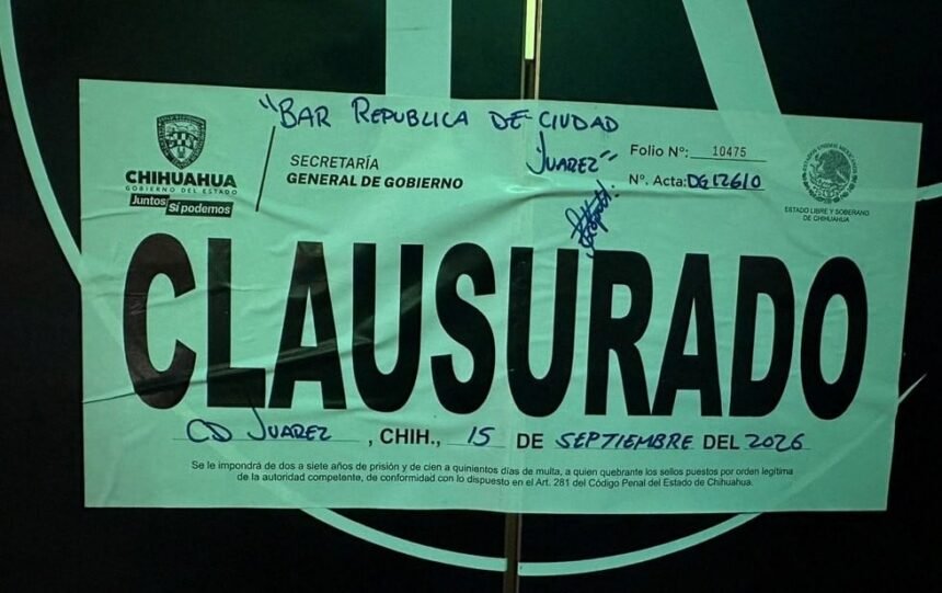 Clausuran bar República en Portales por faltas de seguridad