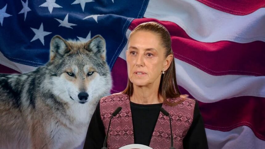 Sheinbaum solicita a EU cooperación para salvar al lobo mexicano
