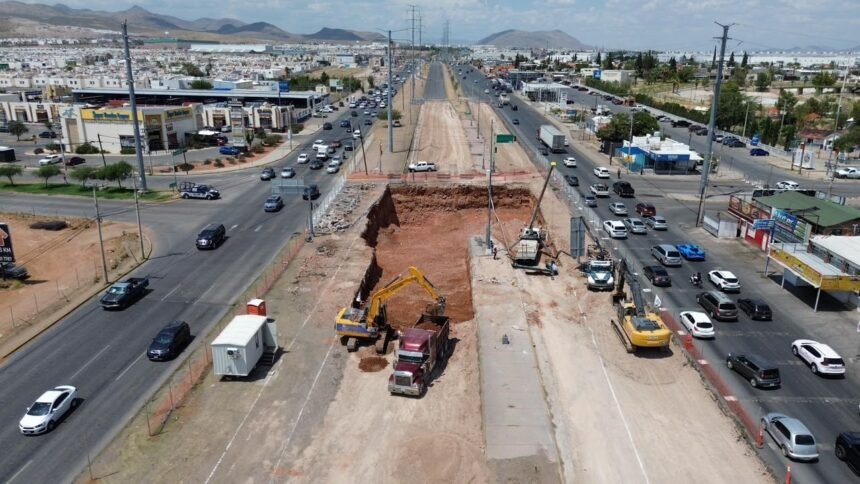 Obras en Teófilo Borunda: desvíos y rutas alternas en Chihuahua