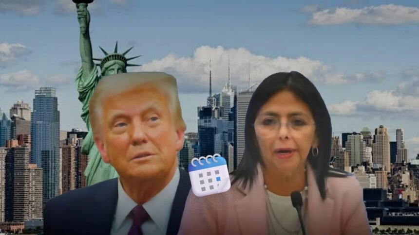 Trump y Delcy Rodríguez se reúnen en la Asamblea de la ONU