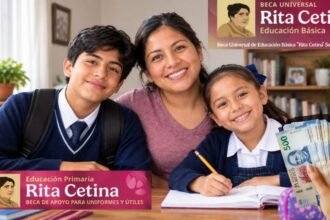 Beca Rita Cetina: registro 2026 y montos para primaria y secundaria