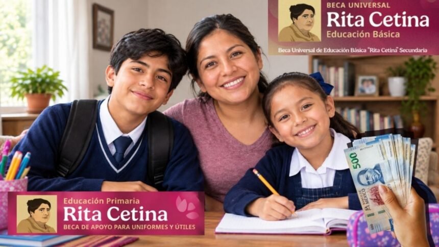 Beca Rita Cetina: registro 2026 y montos para primaria y secundaria