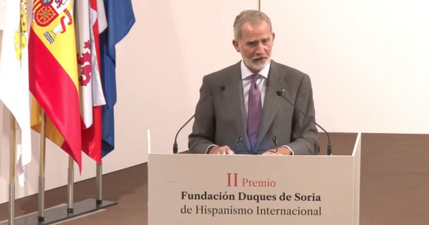 Felipe VI entrega el Premio Duques de Soria al hispanista Faulhaber